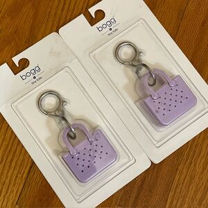 BOGG bag tiny tote keychain lot of 2 lilac / purple